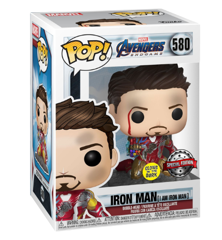 FUNKO POP! AVENGERS ENDGAME: I AM IRON MAN GLOW-IN-THE-DARK