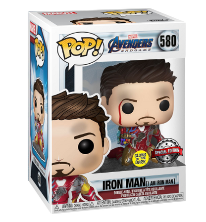 FUNKO POP! AVENGERS ENDGAME: I AM IRON MAN GLOW-IN-THE-DARK